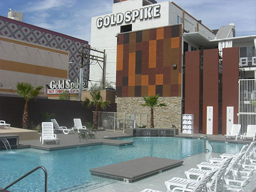 Custom Pool at Gold Spike Hotel